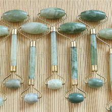 Load image into Gallery viewer, 1 Pcs Portable Pratical Facial Massage Roller Natural Jade Anti Wrinkle Face Slimming Shaper Body Foot Relaxation Beauty Tool