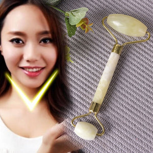 1 Pcs Portable Pratical Facial Massage Roller Natural Jade Anti Wrinkle Face Slimming Shaper Body Foot Relaxation Beauty Tool