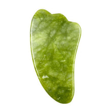 Load image into Gallery viewer, Green Natural Jade Guasha Scrapping Plate Gua Sha Massager Face Meridian Scrapping Plate Piece Massage Tools Arm Massage Tool
