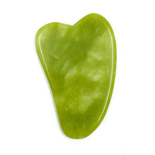 Load image into Gallery viewer, Green Natural Jade Guasha Scrapping Plate Gua Sha Massager Face Meridian Scrapping Plate Piece Massage Tools Arm Massage Tool
