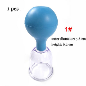 Rubber Vacuum Cupping Glasses Chineses Cupping Massage Body Cups Anti Cellulite Cupping Massage Vacuum Therapy Massage Tool