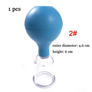 Rubber Vacuum Cupping Glasses Chineses Cupping Massage Body Cups Anti Cellulite Cupping Massage Vacuum Therapy Massage Tool