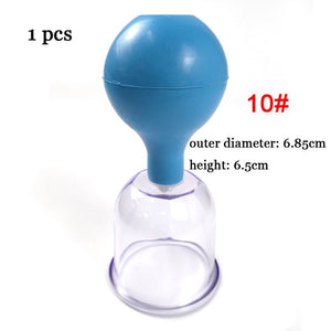 Rubber Vacuum Cupping Glasses Chineses Cupping Massage Body Cups Anti Cellulite Cupping Massage Vacuum Therapy Massage Tool