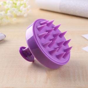 Massage Brush Silicone Hair Wash Brush Head Body Shower Massager Comb Silicone Acupoint Head Meridian Relaxing Massage Comb tool