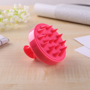 Massage Brush Silicone Hair Wash Brush Head Body Shower Massager Comb Silicone Acupoint Head Meridian Relaxing Massage Comb tool