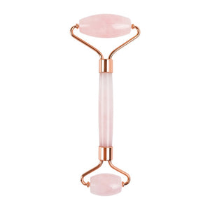 Noiseless Rose Quartz Roller Slimming Face Massager Lifting Natural Jade Facial Massage Roller Stone Skin Massage Tool Girl gift