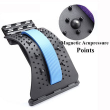 Load image into Gallery viewer, Back Stretch Equipment Massager Massageador Magic Stretcher Fitness Lumbar Support Relaxation Spine Pain Relief
