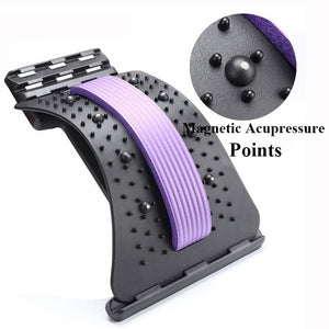 Back Stretch Equipment Massager Massageador Magic Stretcher Fitness Lumbar Support Relaxation Spine Pain Relief